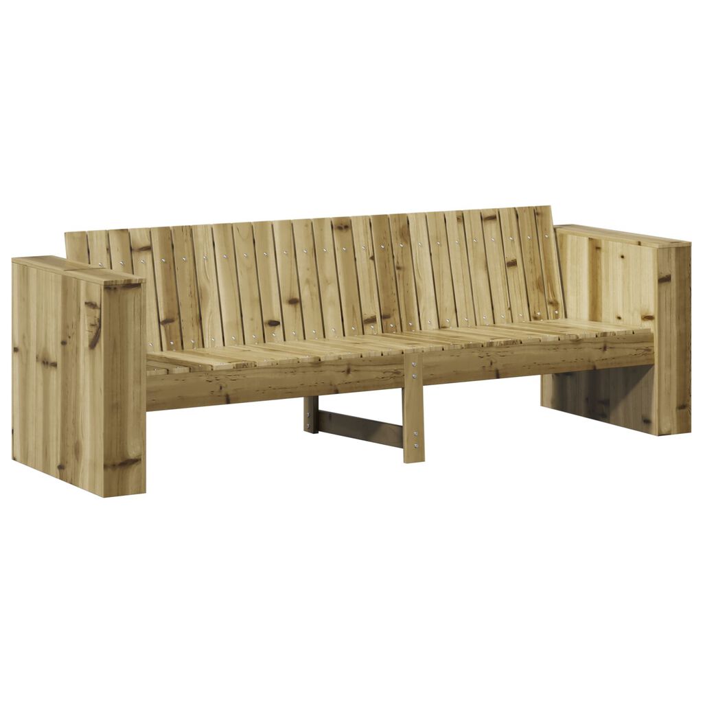 vidaXL Καναπές Κήπου 3-θέσεων 185.5x60x62 εκ. από εμποτισμένο ξύλο πεύκου