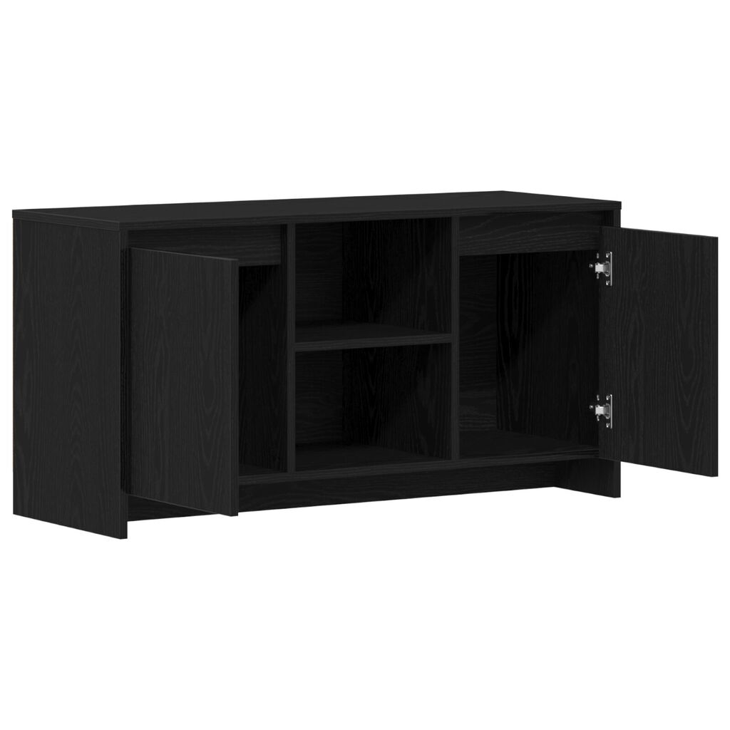 vidaXL Κάθισμα TV σε Μαύρο Δρυς 102x37,5x52,5 εκ από Επεξεργασμένο Ξύλο