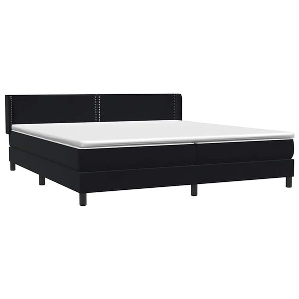 vidaXL &Kappa;&rho;&epsilon;&beta;ά&tau;&iota; Boxspring &mu;&epsilon; &Sigma;&tau;&rho;ώ&mu;&alpha; &Mu;&alpha;ύ&rho;&omicron; 200x210 &epsilon;&kappa;. &Beta;&epsilon;&lambda;&omicron;ύ&delta;&iota;&nu;&omicron;