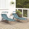 vidaXL Πτυσσόμενη ξαπλώστρα 2 pcs Πράσινο 56 x 190 x 81εκ ύφασμα