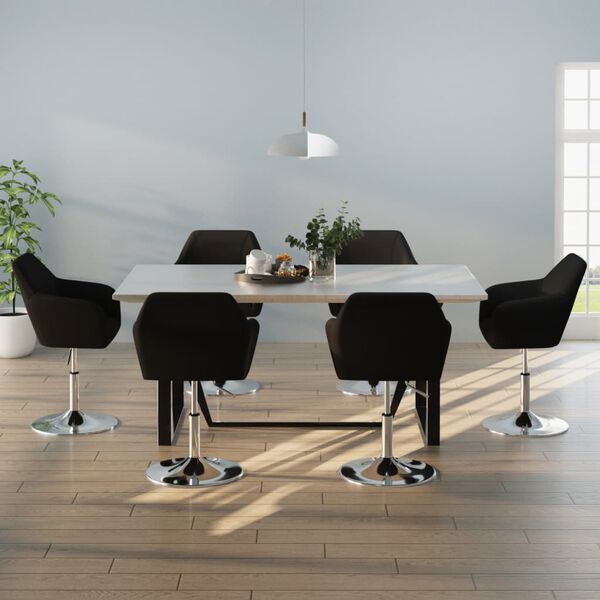 vidaXL &Kappa;&alpha;&rho;έ&kappa;&lambda;&epsilon;&sigmaf; &Tau;&rho;&alpha;&pi;&epsilon;&zeta;&alpha;&rho;ί&alpha;&sigmaf; 6 &tau;&epsilon;&mu;. &Mu;&alpha;ύ&rho;&epsilon;&sigmaf; &alpha;&pi;ό &Sigma;&upsilon;&nu;&theta;&epsilon;&tau;&iota;&kappa;ό &Delta;έ&rho;&mu;&alpha;