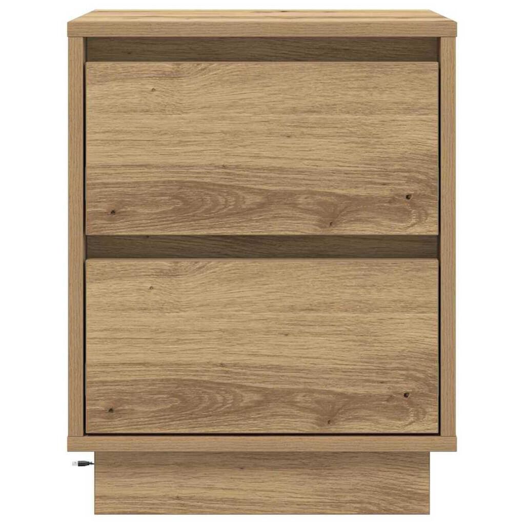 vidaXL Κομοδίνο με Artisan Oak 39 x 34.5 x 50 εκ. Επεξεργασμένο ξύλο