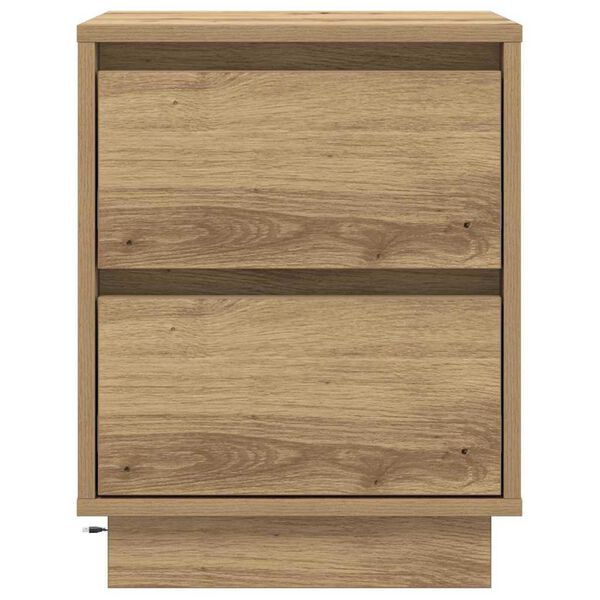 vidaXL Κομοδίνο με Artisan Oak 39 x 34.5 x 50 εκ. Επεξεργασμένο ξύλο