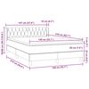 vidaXL &Kappa;&rho;&epsilon;&beta;ά&tau;&iota; Boxspring &mu;&epsilon; &Sigma;&tau;&rho;ώ&mu;&alpha; &Sigma;&kappa;&omicron;ύ&rho;&omicron; &Mu;&pi;&lambda;&epsilon; 140x210 &epsilon;&kappa;. &Beta;&epsilon;&lambda;&omicron;ύ&delta;&iota;&nu;&omicron;