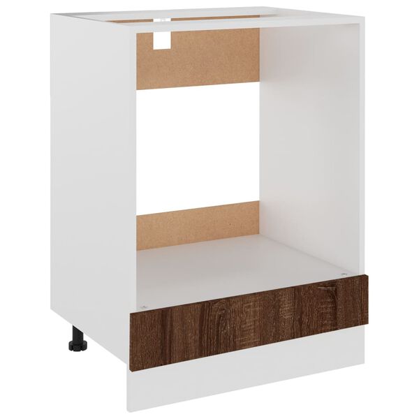 vidaXL Ντουλάπι Φούρνου Lyon Καφέ Δρυς 60x46x81,5 εκ. Επεξεργ. Ξύλο