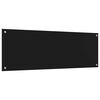 vidaXL Πίσω Πάνελ Κουζίνας 2 pcs Μαύρο 120 x 40 cm σκληρυμένο γυαλί