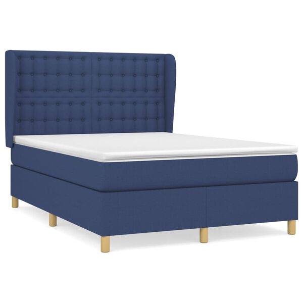 vidaXL &Kappa;&rho;&epsilon;&beta;ά&tau;&iota; Boxspring &mu;&epsilon; &Sigma;&tau;&rho;ώ&mu;&alpha; &Mu;&pi;&lambda;&epsilon; 140x200 &epsilon;&kappa;. &Upsilon;&phi;&alpha;&sigma;&mu;ά&tau;&iota;&nu;&omicron;