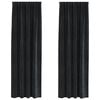 vidaXL &Kappa;&omicron;&upsilon;&rho;&tau;ί&nu;&epsilon;&sigmaf; &sigma;&upsilon;&sigma;&kappa;ό&tau;&iota;&sigma;&eta;&sigmaf; 2 &tau;&mu;&chi;. &Mu;&alpha;ύ&rho;&omicron; 140 x 245 cm &Beta;&epsilon;&lambda;&omicron;ύ&delta;&omicron;