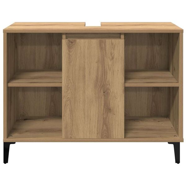 vidaXL Ντουλάπι Νιπτήρα τεχνίτης Δρυς 80 x 33 x 60 εκ.