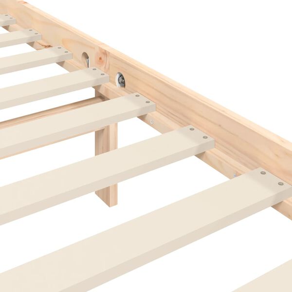 vidaXL Πλαίσιο Κρεβατιού με Κεφαλάρι 180x200 εκ. από Μασίφ Ξύλο