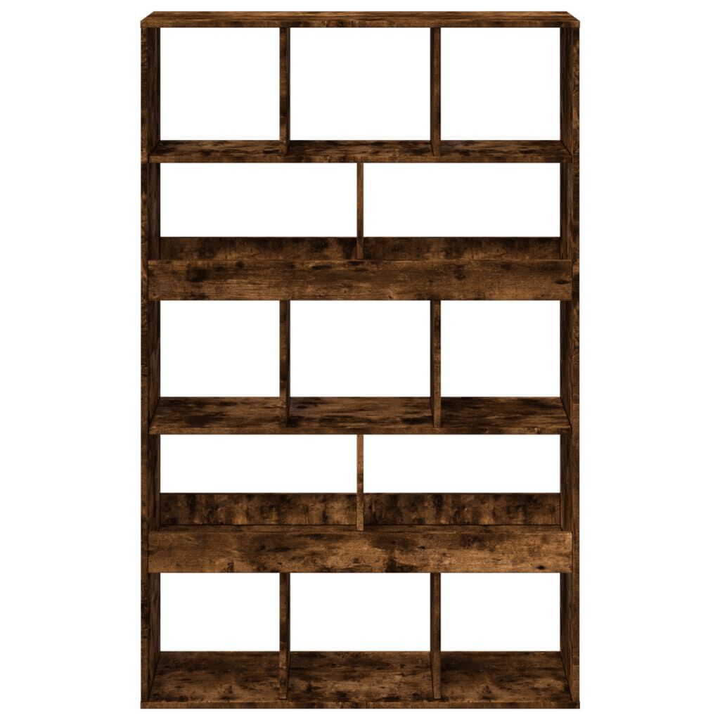 vidaXL Βιβλιοθήκη Καπνιστή Δρυς 100x33x156,5εκ. από Επεξεργασμένο Ξύλο