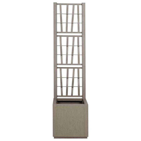 vidaXL Γλάστρα Κήπου Γκρι 36 x 36 x 140 εκ. Πολυπροπυλένιο