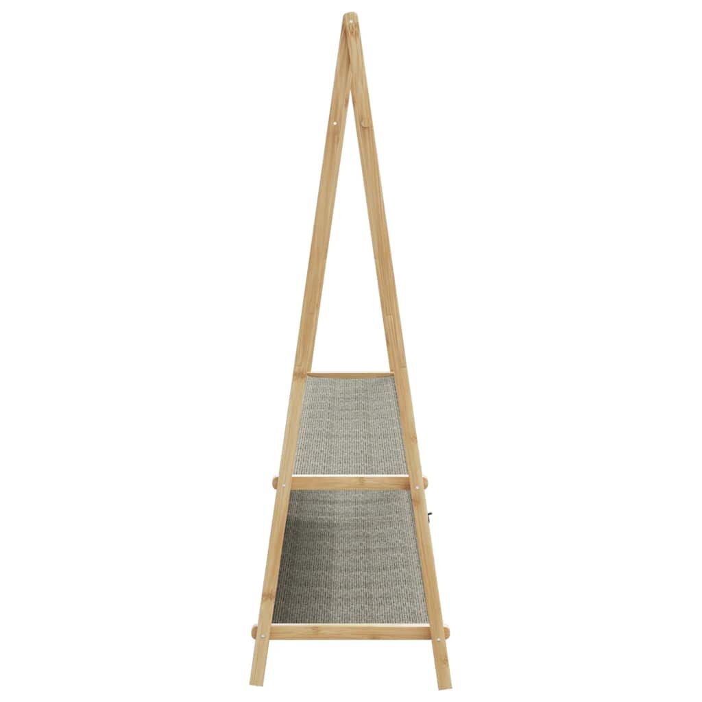 vidaXL Κρεμάστρα Ρούχων με Ράφια 132x45,5x150,5 εκ. Μπαμπού