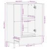 vidaXL Highboard &kappa;&alpha;&phi;έ 60x33x100 cm &mu;&alpha;&sigma;ί&phi; &xi;ύ&lambda;&omicron; Mango