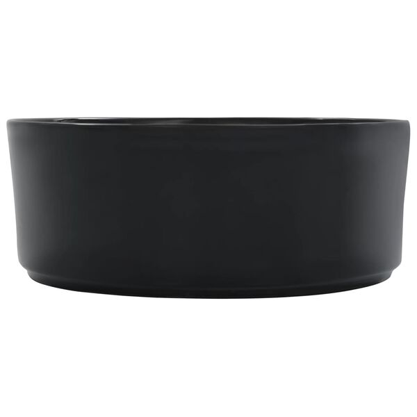 vidaXL Νιπτήρας Μαύρος 36 x 14 εκ. Κεραμικός