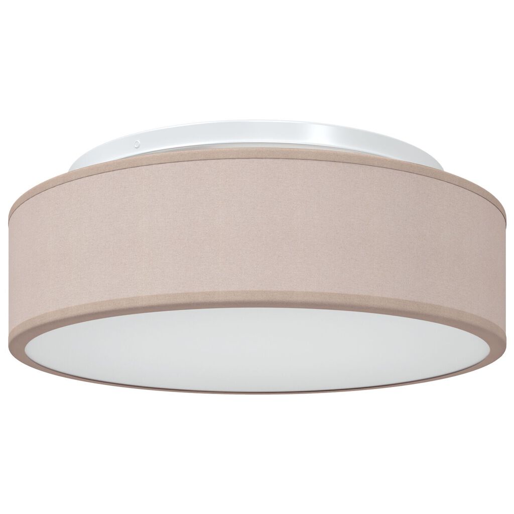 vidaXL Φωτιστικά Οροφής Flush Mount Ταπέ Ø 38 εκ Υφάσματος E27
