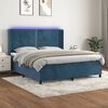 vidaXL &Kappa;&rho;&epsilon;&beta;ά&tau;&iota; Boxspring &mu;&epsilon; &Sigma;&tau;&rho;ώ&mu;&alpha; & LED &Sigma;&kappa;. &Mu;&pi;&lambda;&epsilon; 180x200&epsilon;&kappa;. &Beta;&epsilon;&lambda;&omicron;ύ&delta;&iota;&nu;&omicron;