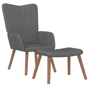 vidaXL &Pi;&omicron;&lambda;&upsilon;&theta;&rho;ό&nu;&alpha; Relax &Sigma;&kappa;&omicron;ύ&rho;&omicron; &Gamma;&kappa;&rho;&iota; &Beta;&epsilon;&lambda;&omicron;ύ&delta;&iota;&nu;&eta; &mu;&epsilon; &Sigma;&kappa;&alpha;&mu;&pi;ό