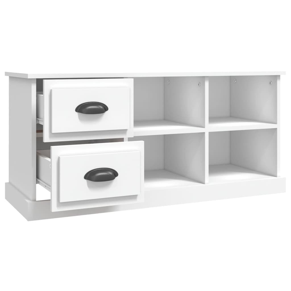 vidaXL Έπιπλο Τηλεόρασης Λευκό 102x35,5x47,5 εκ. Επεξεργασμένο Ξύλο