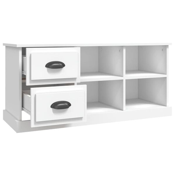 vidaXL Έπιπλο Τηλεόρασης Λευκό 102x35,5x47,5 εκ. Επεξεργασμένο Ξύλο