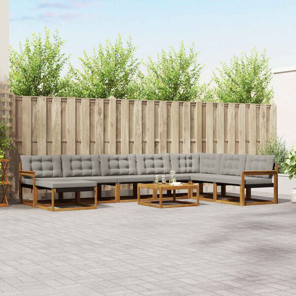 vidaXL &Sigma;&epsilon;&iota;&rho;ά &Kappa;&alpha;&nu;&alpha;&pi;έ &Epsilon;&xi;&omega;&tau;&epsilon;&rho;&iota;&kappa;&omicron;ύ 9 pcs &Phi;&upsilon;&sigma;&iota;&kappa;ό &kappa;&alpha;&iota; &Alpha;&nu;&omicron;&iota;&chi;&tau;ό &Gamma;&kappa;&rho;&iota;