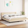vidaXL &Kappa;&rho;&epsilon;&beta;ά&tau;&iota; Boxspring &mu;&epsilon; &Sigma;&tau;&rho;ώ&mu;&alpha; &Kappa;&rho;&epsilon;&mu; 180x200 &epsilon;&kappa;. &Upsilon;&phi;&alpha;&sigma;&mu;ά&tau;&iota;&nu;&omicron;