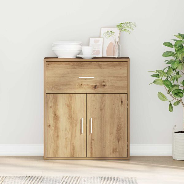 vidaXL Πλαϊνό γραφείο artisan δρυς 60 x 31 x 70 εκ Επεξεργασμένο ξύλο