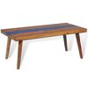 vidaXL Τραπεζάκι Σαλονιού 100 x 50 x 40 εκ. από Ξύλο Teak και Ρητίνη