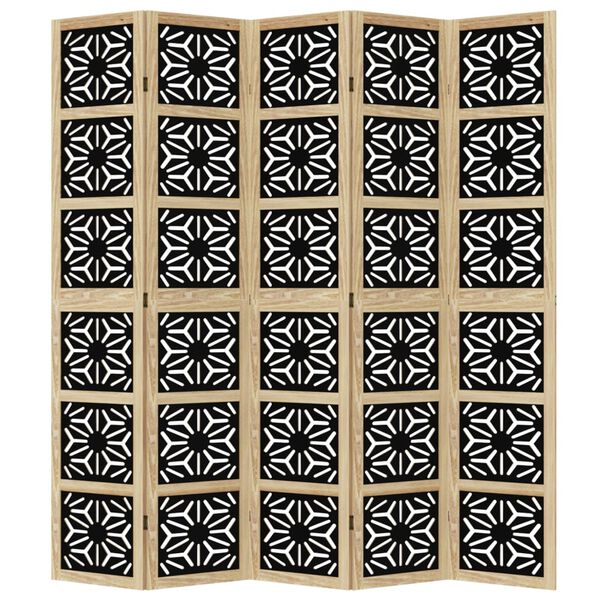 vidaXL &Delta;&iota;&alpha;&chi;&omega;&rho;&iota;&sigma;&tau;&iota;&kappa;ό &Chi;ώ&rho;&omicron;&upsilon; &mu;&epsilon; 5 &Pi;ά&nu;&epsilon;&lambda; &Kappa;&alpha;&phi;έ/&Mu;&alpha;ύ&rho;&omicron; &Mu;&alpha;&sigma;ί&phi; &Xi;ύ&lambda;&omicron; &Pi;&alpha;&upsilon;&lambda;ώ&nu;&iota;&alpha;&sigmaf;