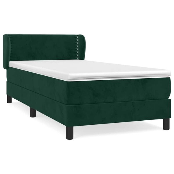 vidaXL &Kappa;&rho;&epsilon;&beta;ά&tau;&iota; Boxspring &mu;&epsilon; &Sigma;&tau;&rho;ώ&mu;&alpha; &Sigma;&kappa;&omicron;ύ&rho;&omicron; &Pi;&rho;ά&sigma;&iota;&nu;&omicron; 100x200&epsilon;&kappa;. &Beta;&epsilon;&lambda;&omicron;ύ&delta;&iota;&nu;&omicron;