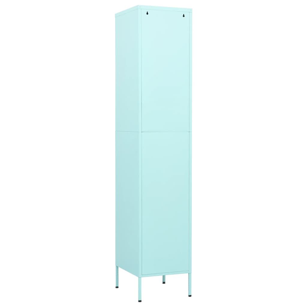 vidaXL Φοριαμός Χρώμα Μέντα 35 x 46 x 180 εκ. από Ατσάλι