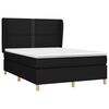 vidaXL &Kappa;&rho;&epsilon;&beta;ά&tau;&iota; Boxspring &mu;&epsilon; &Sigma;&tau;&rho;ώ&mu;&alpha; &Mu;&alpha;ύ&rho;&omicron; 140x190 &epsilon;&kappa;. &Upsilon;&phi;&alpha;&sigma;&mu;ά&tau;&iota;&nu;&omicron;