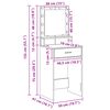 vidaXL Κομοδίνο με ράφι Καφέ δρυς 50 x 41 x 135 εκ Επεξεργασμένο ξύλο