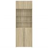 vidaXL Ραφιέρα με Ντουλάπια Sonoma Δρυς 80x42,5x225 εκ. Επεξ. Ξύλο