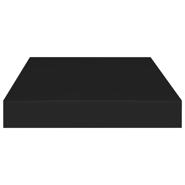 vidaXL Ράφια Τοίχου 4 τεμ. Μαύρα 40x23x3,8 εκ. MDF