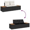 vidaXL Σετ Καναπέ Κήπου 10 pcs Μαύρο και Κρέμα 80 x 80 x 71 cm