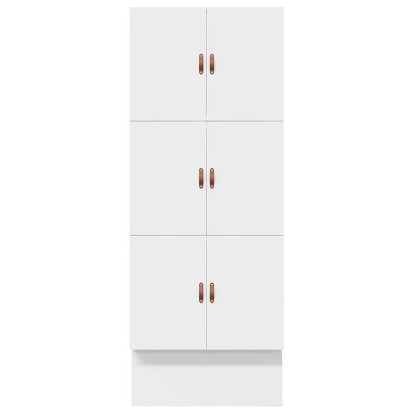 vidaXL Κρεβάτι με αποθηκευτικό χώρο Λευκό 236.5 x 90 x 31.5 εκατοστά