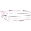 vidaXL Κρεβάτι Boxspring με Στρώμα Ανοιχτό Γκρι 180x200 εκ. Υφασμάτινο