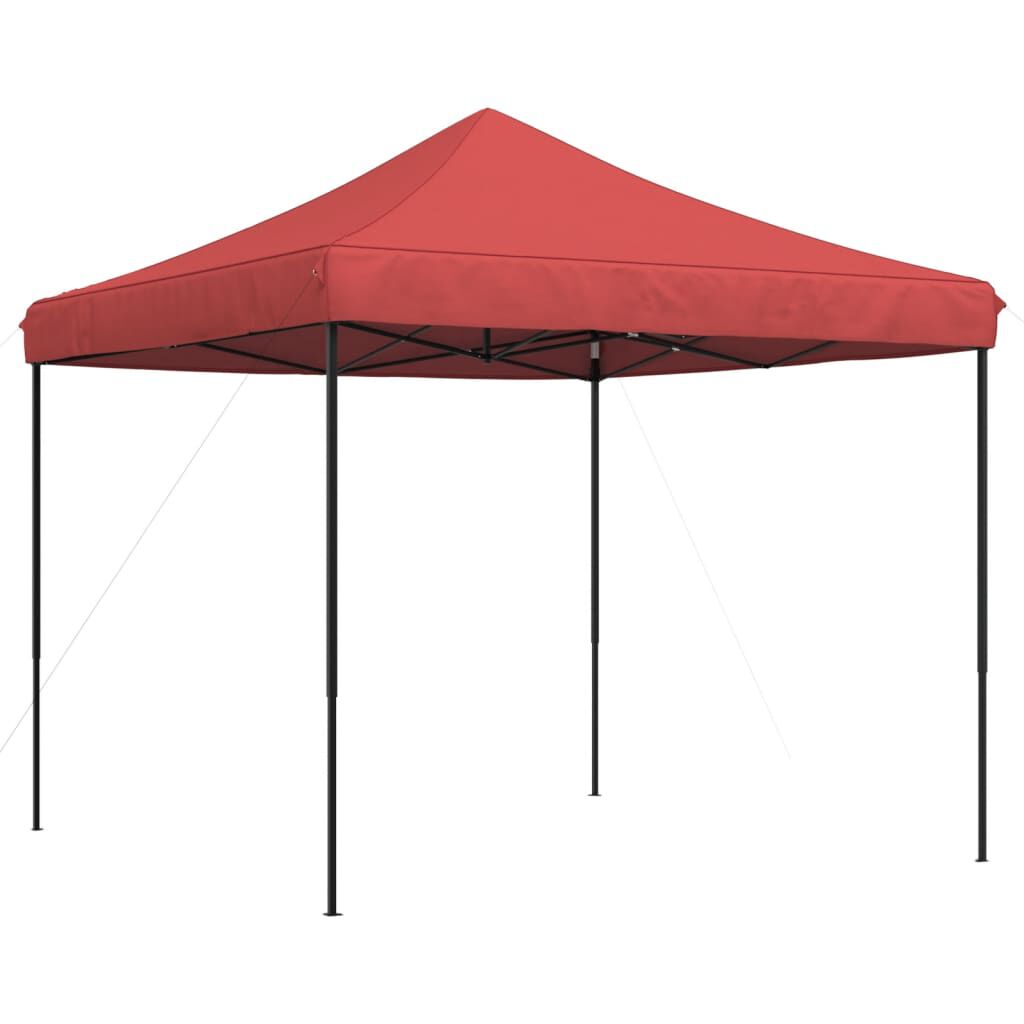 vidaXL Τέντα Εκδηλώσεων Πτυσσόμενη Pop-Up Μπορντό 292x292x315 εκ.