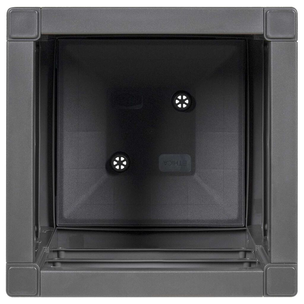 vidaXL Γλάστρα Κήπου Σκούρο Γκρί 36x36x35 εκ. PP