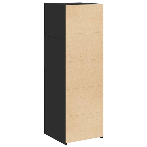 vidaXL Ντουλάπι Μαύρο 40x42,5x124 εκ. από Επεξεργασμένο Ξύλο