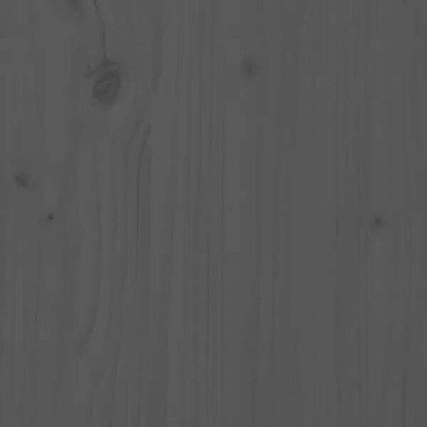 vidaXL Κεφαλάρι Κρεβατιού Γκρι 183,5x3x81 εκ. από Μασίφ Ξύλο Πεύκου