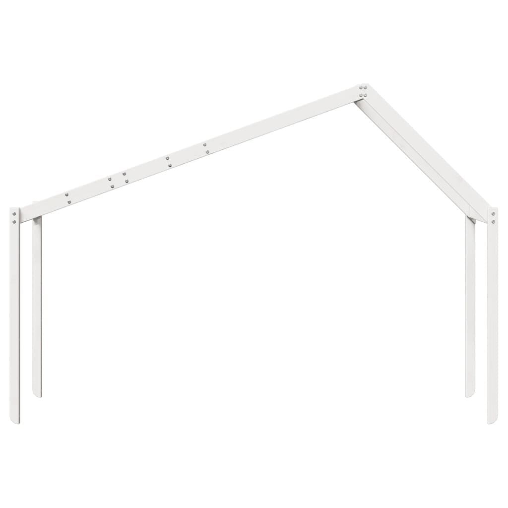 vidaXL Οροφή Κρεβατιού Παιδική Λευκό 213x85,5x144,5 εκ. Ξύλο Πεύκου