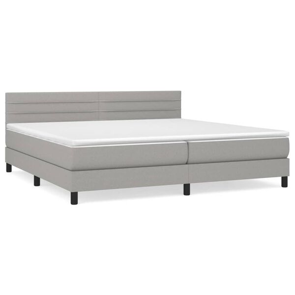 vidaXL &Kappa;&rho;&epsilon;&beta;ά&tau;&iota; Boxspring &mu;&epsilon; &Sigma;&tau;&rho;ώ&mu;&alpha; &Alpha;&nu;&omicron;&iota;&chi;&tau;ό &Gamma;&kappa;&rho;&iota; 200x200 &epsilon;&kappa;. &Upsilon;&phi;&alpha;&sigma;&mu;ά&tau;&iota;&nu;&omicron;