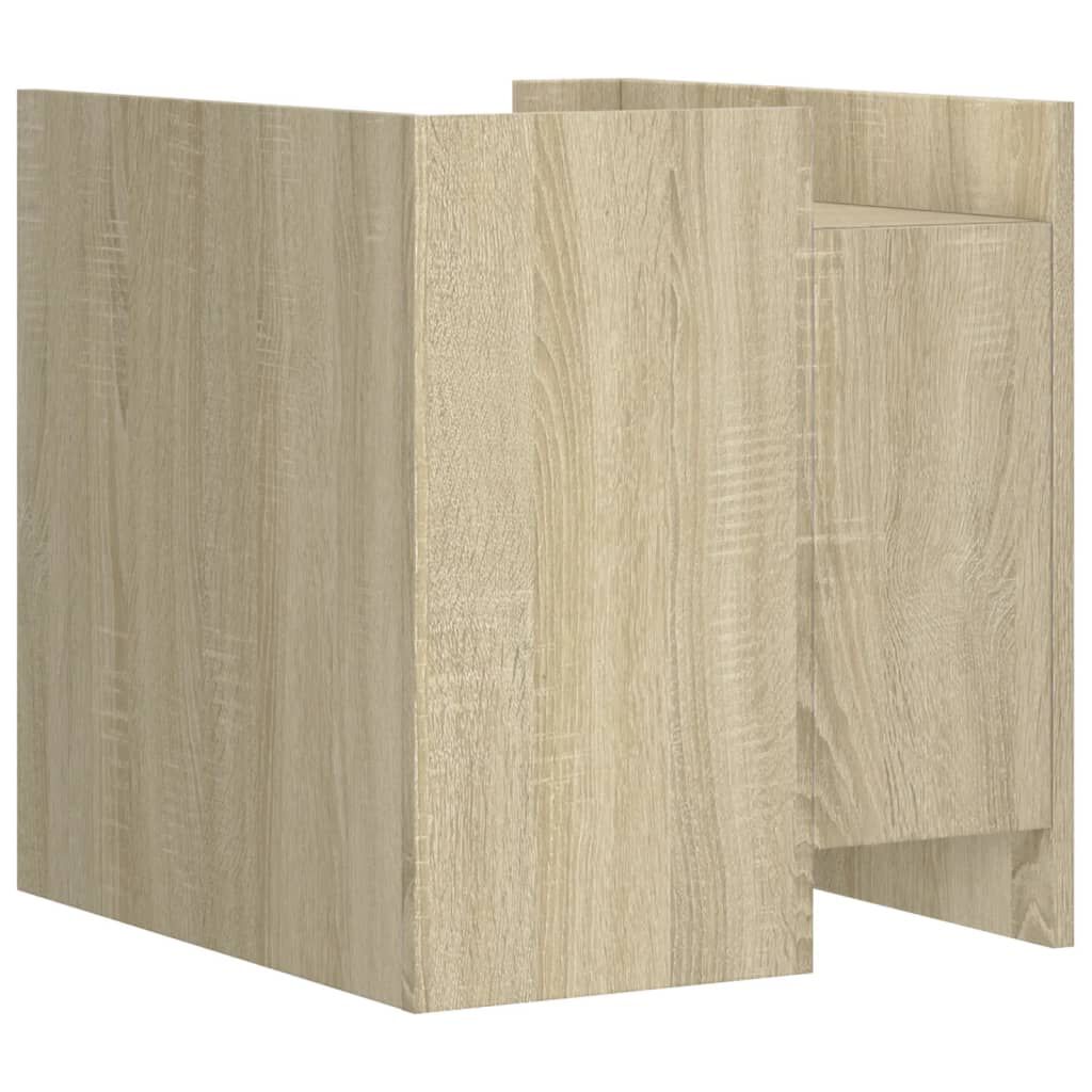 vidaXL Κομοδίνο Sonoma Δρυς 45x50x50 εκ. από Επεξεργασμένο Ξύλο