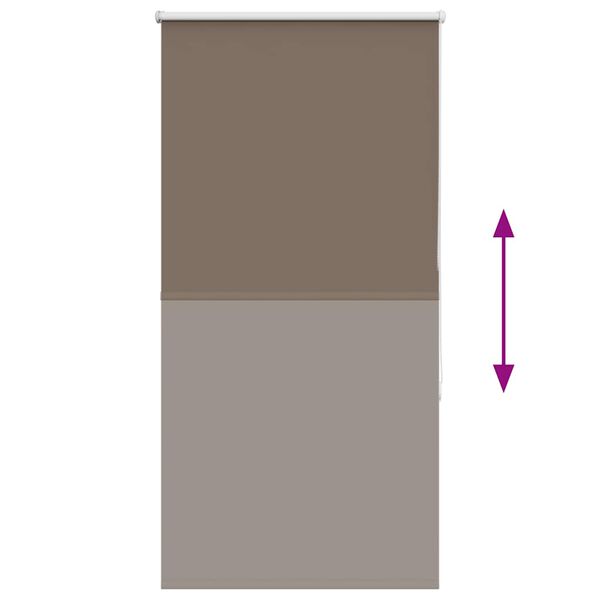 vidaXL Ρολέρ Μπλακάουτ Coffee 85x130 εκ. Πλάτος υφάσματος 80,7 εκ.