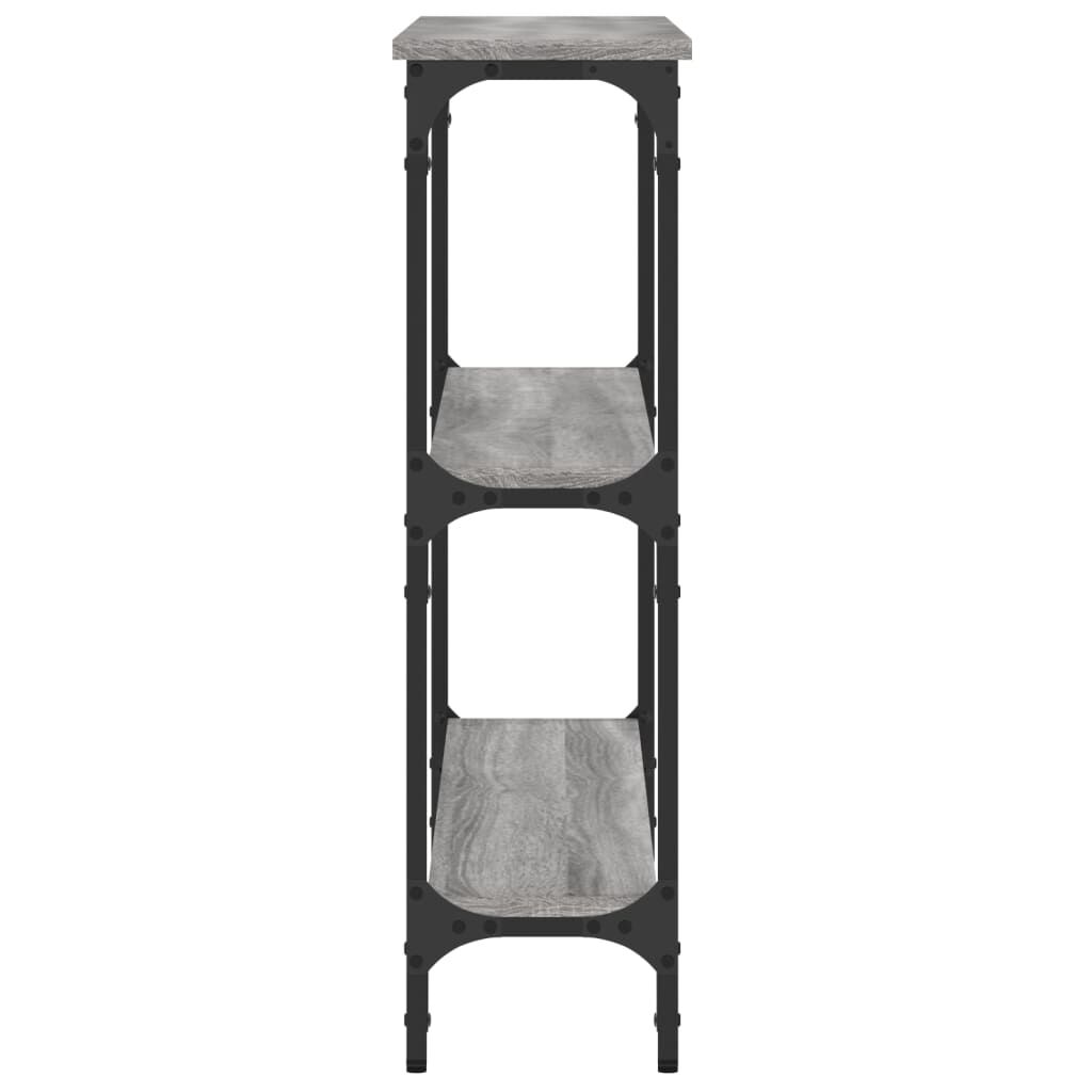 vidaXL Τραπέζι Κονσόλα Γκρι Sonoma 100x22,5x75 εκ. Επεξεργασμένο Ξύλο