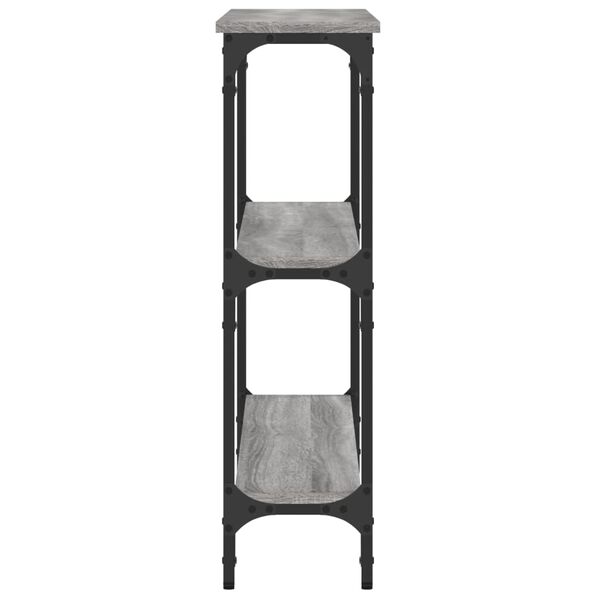 vidaXL Τραπέζι Κονσόλα Γκρι Sonoma 100x22,5x75 εκ. Επεξεργασμένο Ξύλο