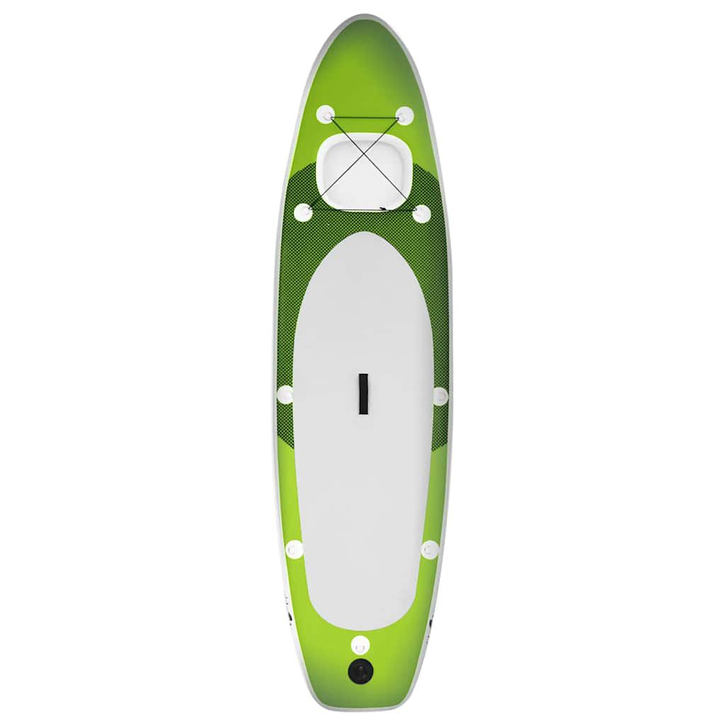 vidaXL Σανίδα SUP Φουσκωτή Σετ Πράσινη 300 x 76 x 10 εκ.