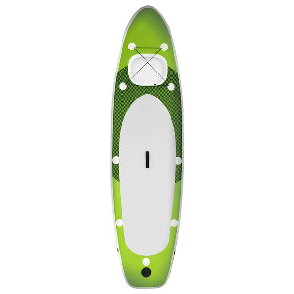 vidaXL Σανίδα SUP Φουσκωτή Σετ Πράσινη 300 x 76 x 10 εκ.